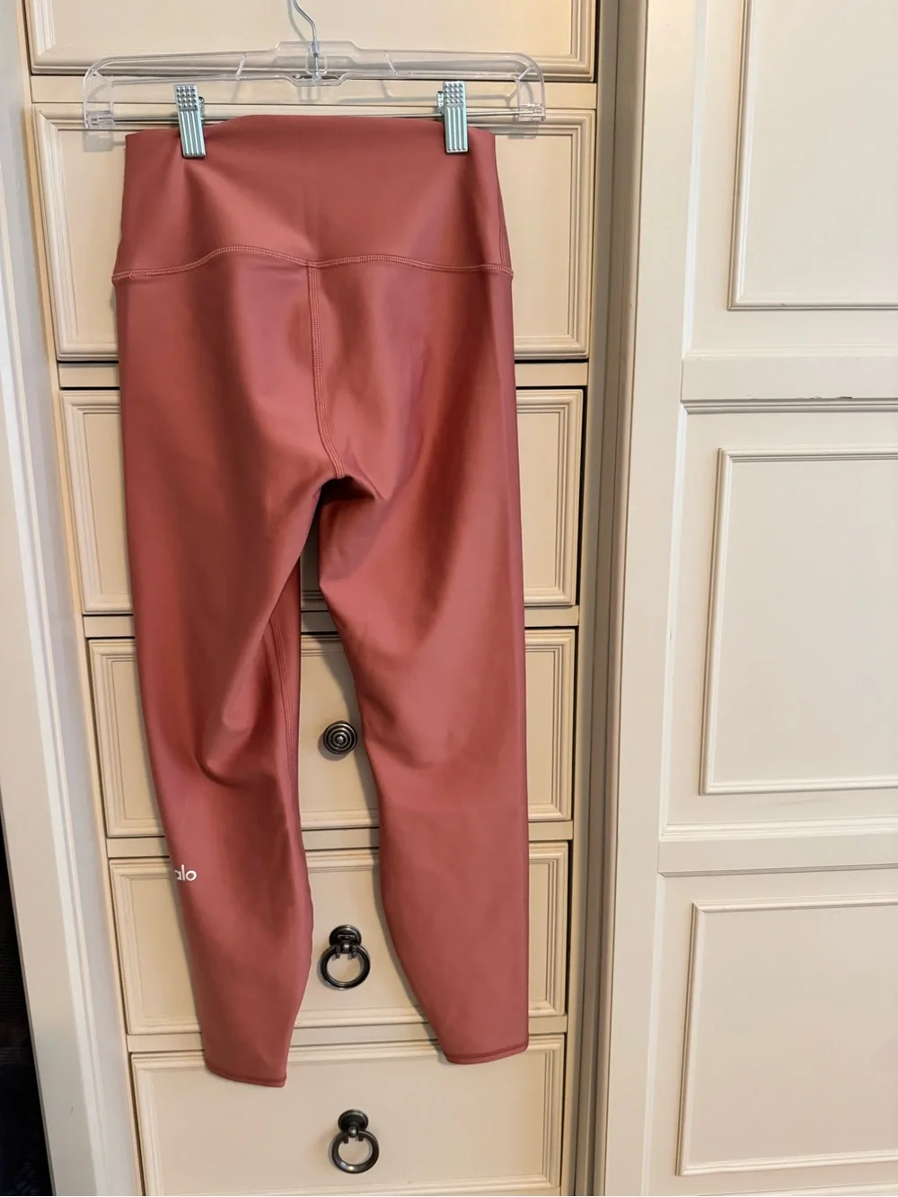 ALO 7/8 HIGH WAIST AIRLIFT LEGGING IN SOFT TERRACOTTA SIZE SMALL